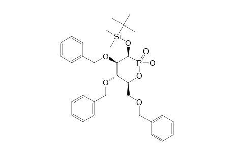 (2S,3R,4S,5S,6R)-4,5-BIS-(BENZYLOXY)-6-((BENZYLOXY)-METHYL)-3-((TERT.-BUTYLDIMETHYLSILYL)-OXY)-2-HYDROXY-1,2-OXAPHOSPHINANE-2-OXIDE