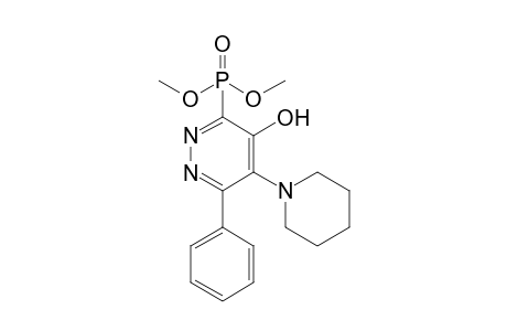 Dimethyl 4-hydroxy-6-phenyl-5-piperidinyl-3-pyridazinephosphonate