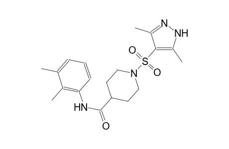 N-(2,3-dimethylphenyl)-1-[(3,5-dimethyl-1H-pyrazol-4-yl)sulfonyl]-4-piperidinecarboxamide
