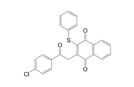 1,4-Naphthalenedione, 2-[2-(4-chlorophenyl)-2-oxoethyl]-3-(phenylthio)-