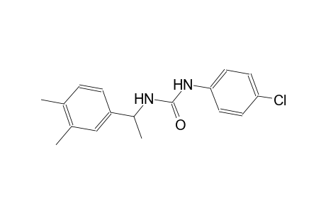 N-(4-chlorophenyl)-N'-[1-(3,4-dimethylphenyl)ethyl]urea