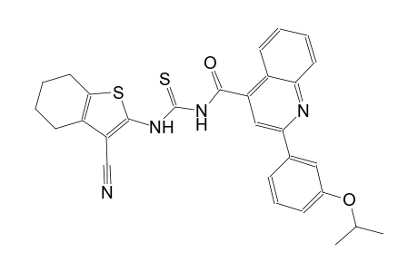 N-(3-cyano-4,5,6,7-tetrahydro-1-benzothien-2-yl)-N'-{[2-(3-isopropoxyphenyl)-4-quinolinyl]carbonyl}thiourea