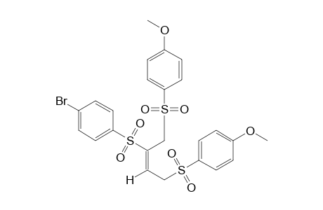 (E)-1,4-bis[(p-methoxyphenyl)sulfonyl]-2-[(p-bromophenyl)sulfonyl]-2-butene