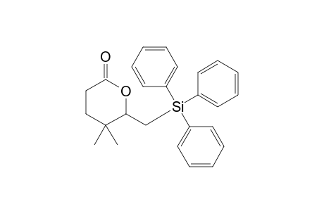 5,5-Dimethyl-6-(triphenylsilylmethyl)tetrahydropyran-2-one