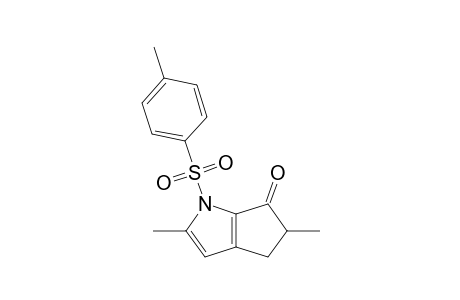 4,5-DIHYDRO-2,5-DIMETHYL-1-(4'-METHYLPHENYLSULFONYL)-CYCLOPENTA-[B]-PYRROL-6(1H)-ONE