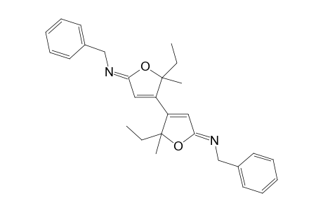 (Z)-2,2'-Bis(benzylimino)-5,5'-diethyl-5,5'-dimethyl-2,5,2',5'-tetrahydro[4.4']bifuranyl'