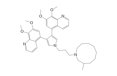 5-[4-(7,8-dimethoxy-5-quinolinyl)-1-[3-(3-methyl-1-azecanyl)propyl]-3-pyrrolyl]-7,8-dimethoxyquinoline