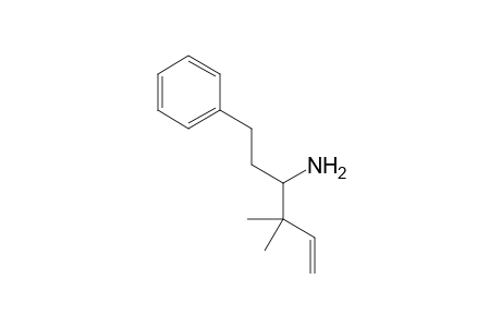 4,4-Dimethyl-1-phenylhex-5-en-3-amine
