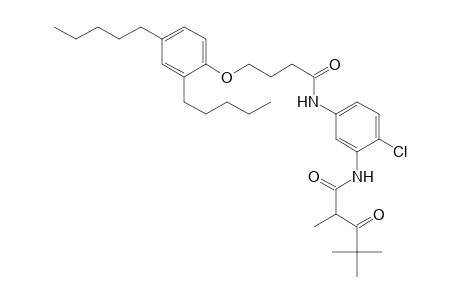 Pentanamide, N-[2-chloro-5-[[4-(2,4-dipentylphenoxy)-1-oxobutyl]amino]phenyl]-2,4,4-trimethyl-3-oxo-