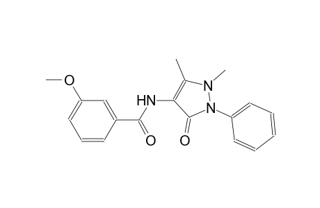 benzamide, N-(2,3-dihydro-1,5-dimethyl-3-oxo-2-phenyl-1H-pyrazol-4-yl)-3-methoxy-