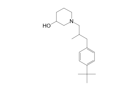 3-Piperidinol, 1-[3-[4-(1,1-dimethylethyl)phenyl]-2-methylpropyl]-