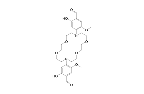 7,16-Bis(4-formyl-5-hydroxy-2-methoxyphenyl)-1,4,10,13-tetraoxa-7,16-diazacyclooctadecane