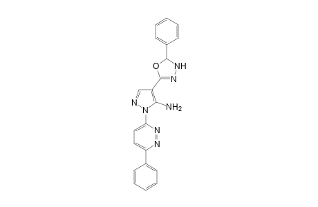 4-(5-phenyl-4,5-dihydro-[1,3,4]oxadiazol-2-yl)-2-(6-phenylpyridazin-3-yl)-2H-pyrazole-3-ylamine