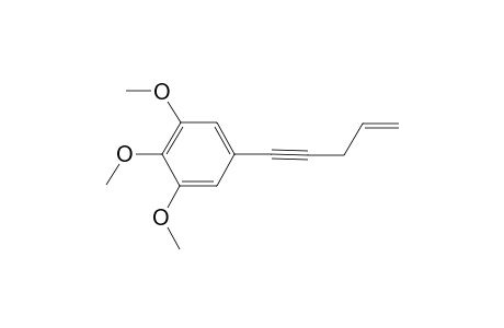 1,2,3-Trimethoxy-5-(pent-4-en-1-ynyl)benzene