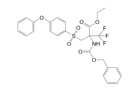 Ethyl .alpha.-N-(Benzyloxycarbonyl)-3-(phenyloxyphenylsulfonyl)-.alpha.-trifluoromethylpropanoate