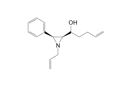 cis-1-Allyl-2-(1-hydroxy-4-pentenyl)-3-phenylaziridine isomer