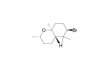 (2.alpha.,4a.beta.,6.beta.,8a.alpha.)-(.+-.)-6-Bromooctahydro-2,5,5,8a-tetramethyl-2H-1-benzopyran