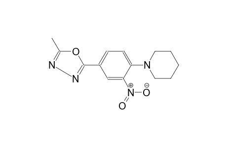 1-[4-(5-Methyl-[1,3,4]oxadiazol-2-yl)-2-nitro-phenyl]-piperidine