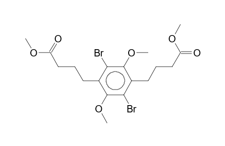 1,4-Dibromo-2,5-dimethoxy-3,6-di-(3-methoxycarbonylpropyl)-benzene