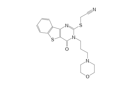 ({3-[3-(4-morpholinyl)propyl]-4-oxo-3,4-dihydro[1]benzothieno[3,2-d]pyrimidin-2-yl}sulfanyl)acetonitrile