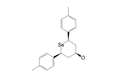 R-2,cis-6-Di-para-tolyl-4-selenanol