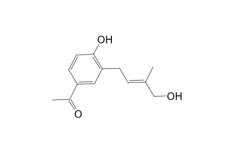 1-(4-Hydroxy-3-[(2Z)-4-hydroxy-3-methyl-2-butenyl]phenyl)ethanone