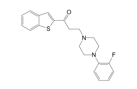 3-[4-(2-FLUOROPHENYL)-PIPERAZIN-1-YL]-1-(BENZO-[B]-THIOPHEN-2-YL)-1-PROPANONE