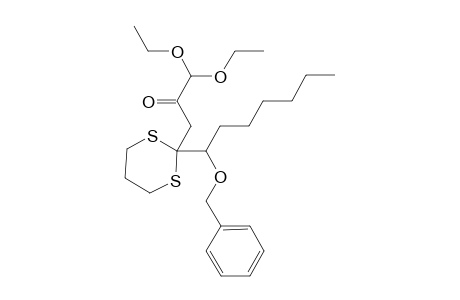 3-{2-[1-(Benzyloxy)heptyl]-1,3-dithian-2-yl}-1,1-diethoxypropan-2-one