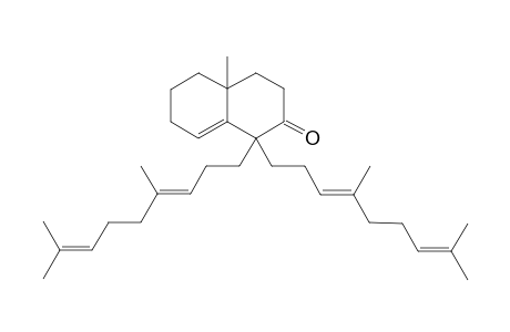 1,1-Bis(4,8-dimethyl-3,7-nonadienyl)-3,4,4a,5,6,7-hexahydro-4a-methyl-2(1H)-naphthalinone