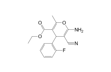 Ethyl 6-amino-5-cyano-4-(2-fluorophenyl)-2-methyl-4H-pyran-3-carboxylate