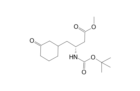 (3R)-3-(tert-butoxycarbonylamino)-4-(3-ketocyclohexyl)butyric acid methyl ester