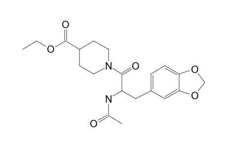 Ethyl 1-(2-acetamido-3-(benzo[D][1,3]dioxol-5-yl)propanoyl)piperidine-4-carboxylate