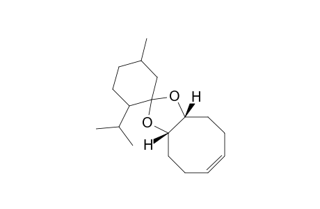 Spiro[cyclohexane-1,2'-cycloocta[1,3]dioxole], 3'a,4',5',8',9',9'a-hexahydro-5-methyl-2-(1-methylethyl)-, stereoisomer