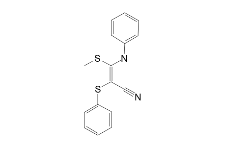 (Z)-1-PHENYLTHIO-1-CYANO-2-METHYLTHIO-2-(PHENYLAMINO)-ETHENE