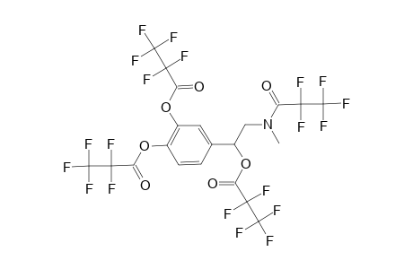 1-(3,4-Bis[(2,2,3,3,3-pentafluoropropanoyl)oxy]phenyl)-2-[methyl(2,2,3,3,3-pentafluoropropanoyl)amino]ethyl 2,2,3,3,3-pentafluoropropanoate