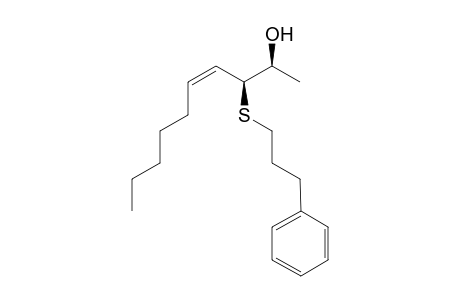 (2S,3S,Z)-3-(3-Phenylpropylsulfanyl)dec-4-en-2-ol