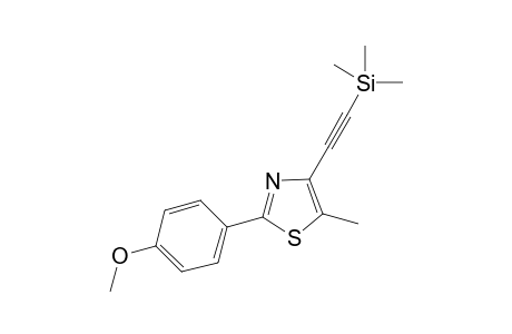 2-[2-(4-methoxyphenyl)-5-methyl-thiazol-4-yl]ethynyl-trimethyl-silane