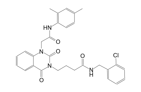 N-(2-chlorobenzyl)-4-(1-[2-(2,4-dimethylanilino)-2-oxoethyl]-2,4-dioxo-1,4-dihydro-3(2H)-quinazolinyl)butanamide