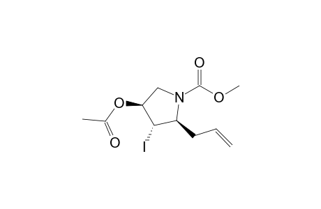 Methyl (2S,3S,4S)-4-Acetyloxy-2-allyl-3-iodo-1-pyrrolidinecarboxylate