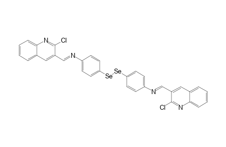 (1E,1'E)-N,N'-(Diselanediyl-bis-(4,1-phenylene))-bis-(1-(2-chloroquinolin-3-yl)methanimine)
