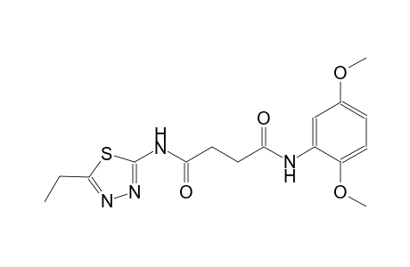 N~1~-(2,5-dimethoxyphenyl)-N~4~-(5-ethyl-1,3,4-thiadiazol-2-yl)succinamide