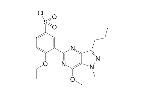 4-Ethoxy-3-(7-methoxy-1-methyl-3-propyl-1H-pyrazolo[4,3-d]pyrimidin-5-yl)benzenesulfonyl chloride