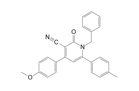 1-benzyl-1,2-dihydro-4-(p-methoxyphenyl)-2-oxo-6-p-tolylnicotinonitrile