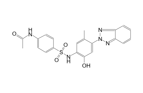 N-(4-{[4-(2H-1,2,3-benzotriazol-2-yl)-2-hydroxy-5-methylanilino]sulfonyl}phenyl)acetamide