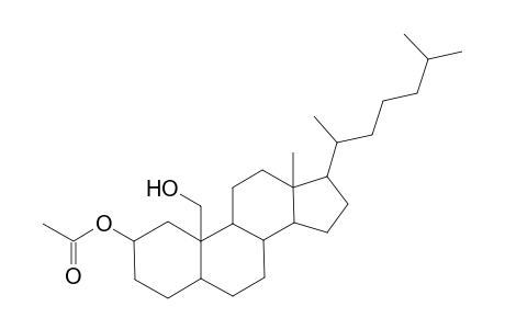 5.alpha.-Cholestane-2.alpha.,19-diol, 2-acetate
