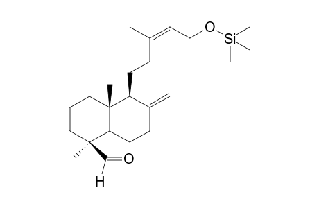 (1S,4aR,5S)-1,4a-dimethyl-5-((Z)-3-methyl-5-((trimethylsilyl)oxy)pent-3-en-1-yl)-6-methylenedecahydronaphthalene-1-carbaldehyde