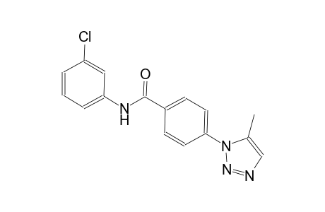 benzamide, N-(3-chlorophenyl)-4-(5-methyl-1H-1,2,3-triazol-1-yl)-