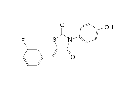 (5Z)-5-(3-fluorobenzylidene)-3-(4-hydroxyphenyl)-1,3-thiazolidine-2,4-dione