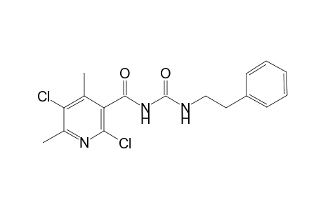 2,5-Dichloro-4,6-dimethyl-N-(phenethylcarbamoyl)nicotinamide
