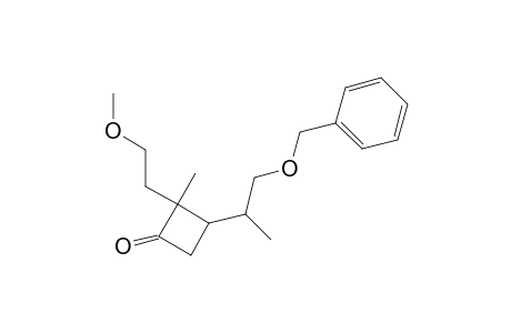 3-(2-Benzyloxy-1-methylethyl)-2-(2-methoxyethyl)-2-methylcyclobutanone